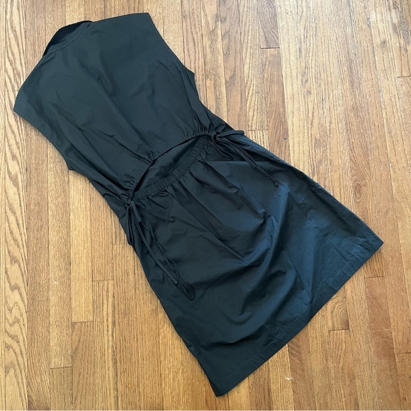 GAP Black Shirt Utility Dress Cut Out Back  Size XS - Picture 5 of 8